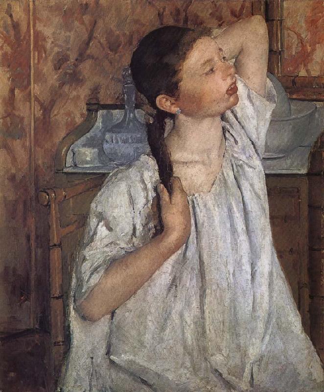 Mary Cassatt The girl do up her hair